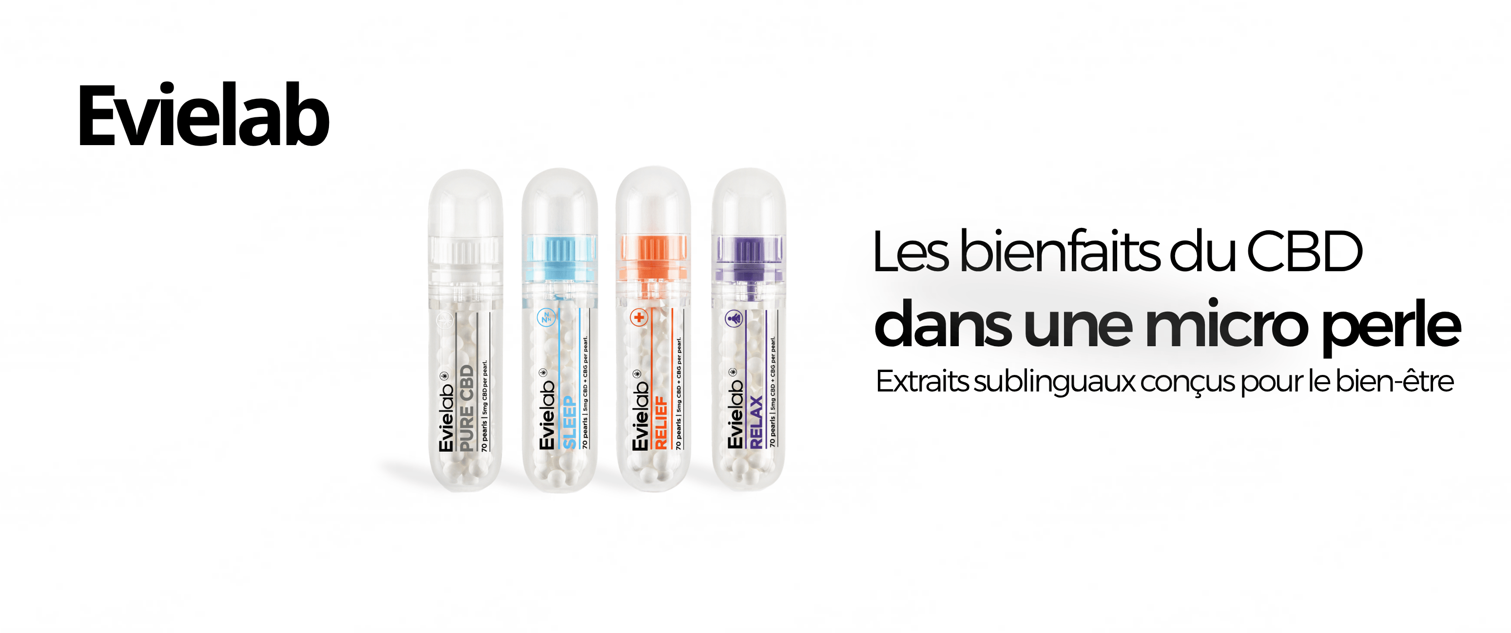 Evielab micro-perles (Sleep, Relax, Relief, Pure) CBD